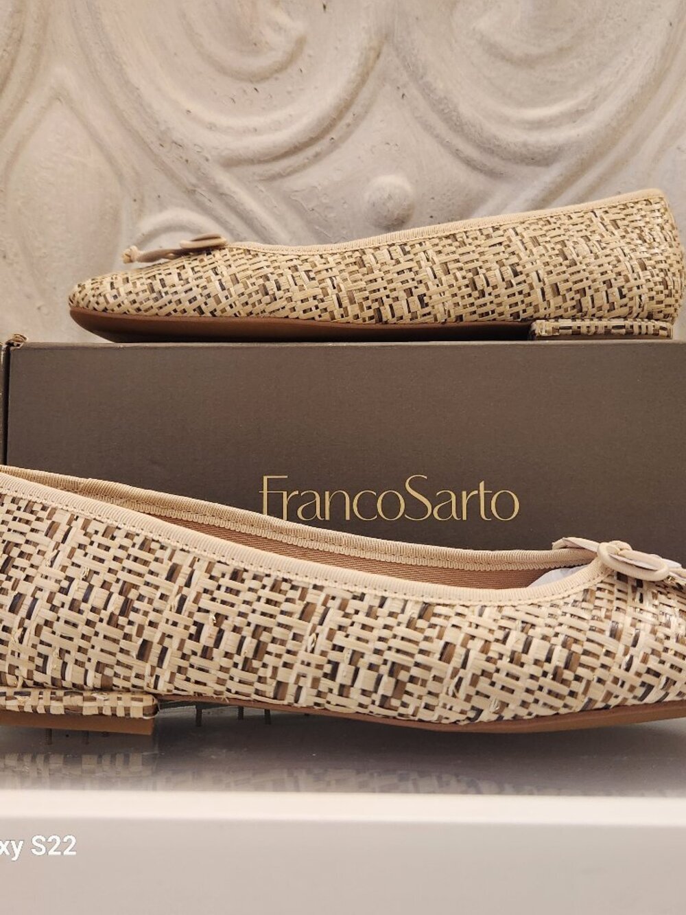 Franco Sarto "Abigail" Beige Flats. NIB. Size 8